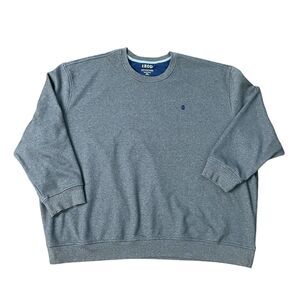 IZOD Advantage Sweatshirt Men's Size 5XL Gray Fleece Lightweight Pullover